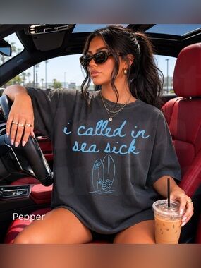 I Called In Sea Sick Comfort Colors Shirt | Funny Beach Tee